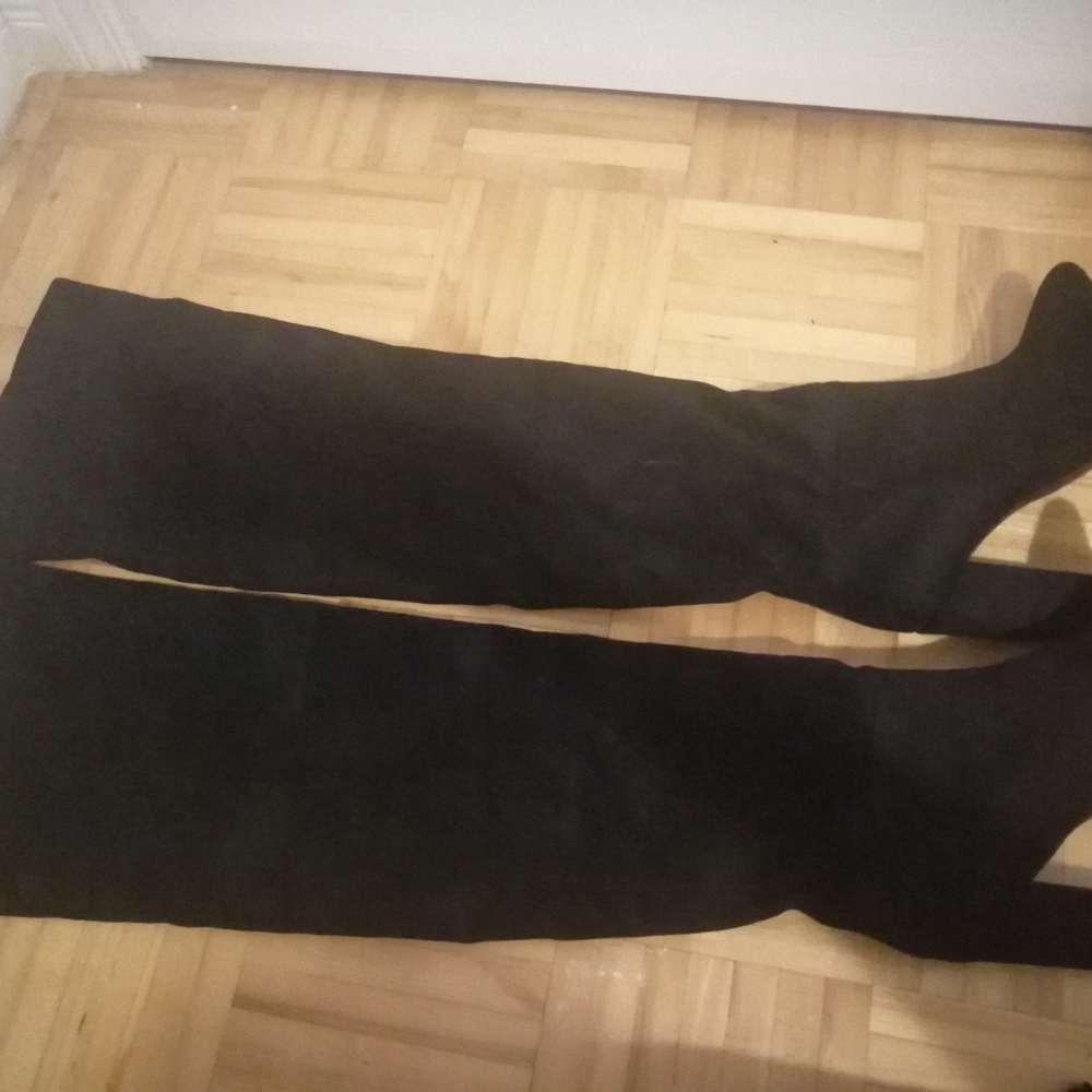 Call It Spring Black Over-the-Knee Boots